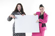 XXL-Modelle mit leerem Schild