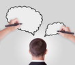 Photo: man with speech bubble man with speech bubble