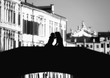 Silhouettes on the bridge
