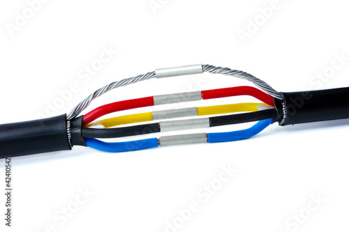 Photo: three phase cable jointing three phase cable jointing