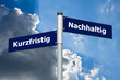 Schild Nachhaltigkeit