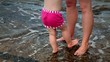 Video: Mother and Daughter Enjoying in The Waves Mother and Daughter Enjoying in The Waves