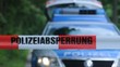 Polizeiabsperrung Polizei