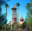 Greek orthodox church bell tower
