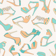 High heels seamless pattern