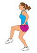 Girl of exercises