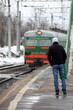 Suburban electric train.