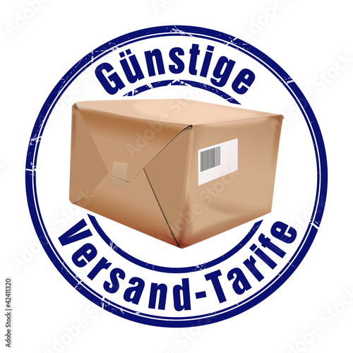 Illustration: günstige versnadtarife stempel button günstige versnadtarife stempel button