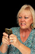Mature Blonde Woman with Cell Phone (7)