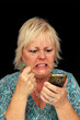 Mature Blonde Woman with Cell Phone (8)