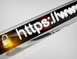 Webpage with Padlock red