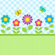 Vector: Flowers and butterflies Flowers and butterflies
