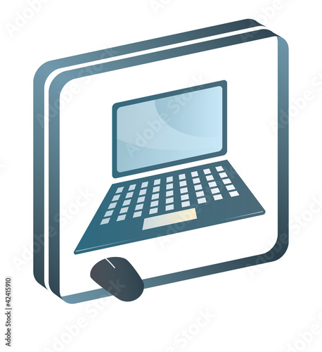 Vektor: Internet Laptop Computer Web Mouse Piktogramm Internet Laptop Computer Web Mouse Piktogramm