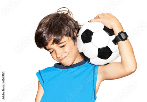 Photo: Football player celebrating victory Football player celebrating victory