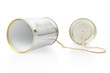 Foto: Can telephone on white, clipping path included Can telephone on white, clipping path included