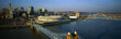 Photo: This is the Ohio River with the Roebling Suspension Bridge over it. At the end of the bridge is Three Rivers Stadium and the Cincinnati skyline. This is the Ohio River with the Roebling Suspension Bridge over it. At the end of the bridge is Three Rivers Stadium and the Cincinnati skyline.