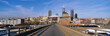 Photo: This is the Indianapolis State Capitol and town center in morning light. There is a large road leading into the city in the foreground. This is the Indianapolis State Capitol and town center in morning light. There is a large road leading into the city in the foreground.