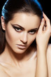 Beauty close-up portrait of beautiful sexy woman model