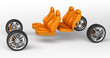 car wheels and seats