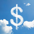 Cloud Dollar sign sign