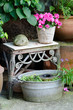 Blumen Stuhl Garten Flower Chair Gardening