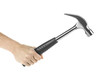 hand holding a hammer