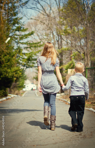 Photo: boy and girl in the park boy and girl in the park