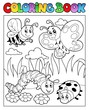 Coloring book bugs theme image 2