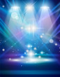 Magic Spotlights with Blue rays