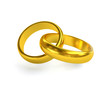 Golden wedding ring