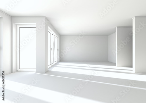 Illustration: leerstehender Raum leerstehender Raum