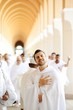 Muslim pilgrims at Miqat