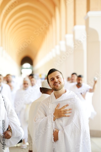 Photo: Muslim pilgrims at Miqat Muslim pilgrims at Miqat