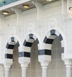 Makkah Kaaba pillars outdoors