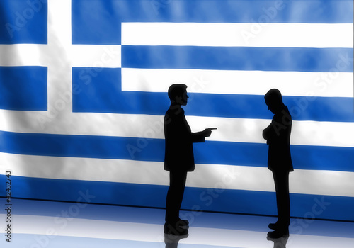 Illustration: Greek Politicians Blaming Greek Politicians Blaming
