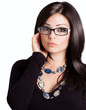 Beautiful girl wearing glasses
