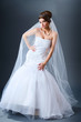 Beautiful bride in studio shooting