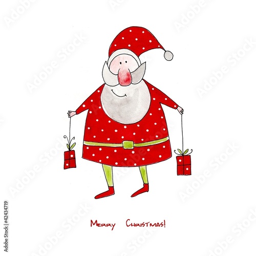 Illustration: Santa Claus. Christmas card Santa Claus. Christmas card