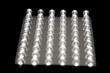 panel transparent, white LEDs