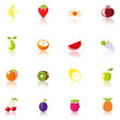 16 Colorful Fruits Icons