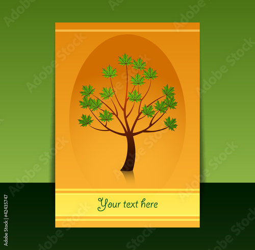 Vector: autumn maple tree autumn maple tree