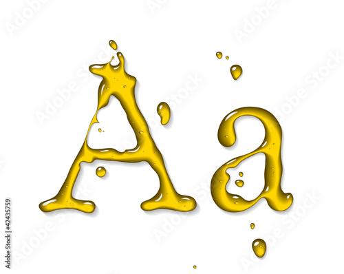 Vector: Vector fluid oil letter Vector fluid oil letter