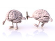 Illustration: relay race between brains relay race between brains