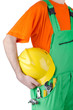 Photo: Repairman in coveralls in industrial concept Repairman in coveralls in industrial concept