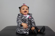 African American 6 month old infant baby
