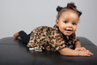 African American 6 month old infant baby