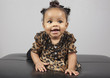 African American 6 month old infant baby