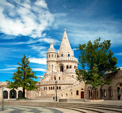 Photo: Fishermen's bastion at summer in Budapest, Hungary Fishermen's bastion at summer in Budapest, Hungary