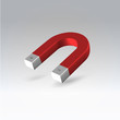 Glossy metallic magnet