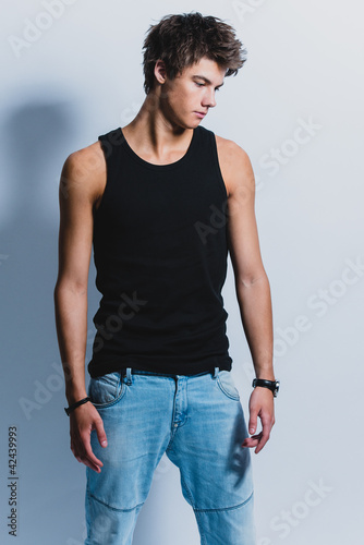 Photo: young european male young european male